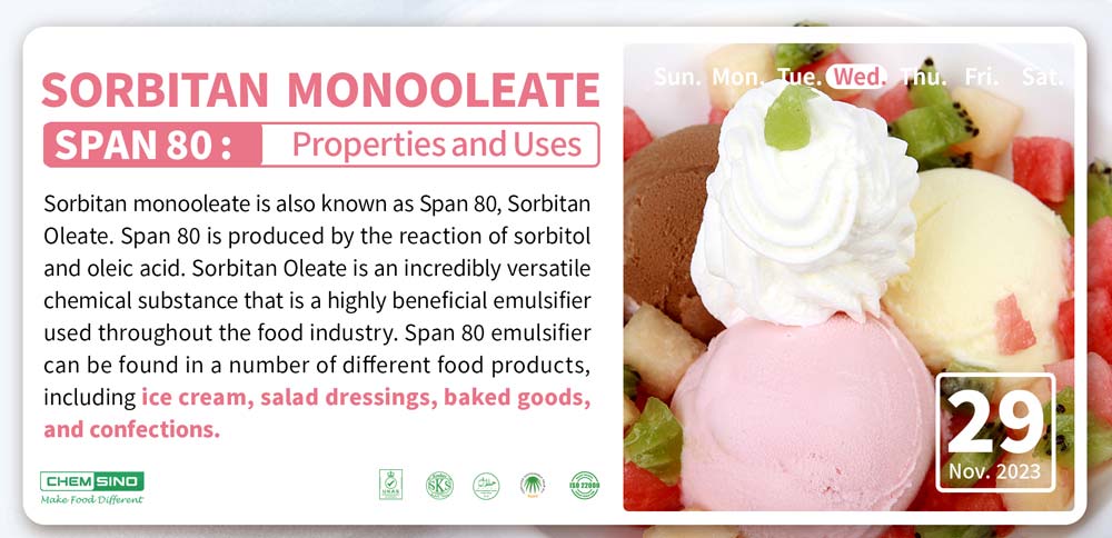 sorbitan monooleate span80 emulsifier